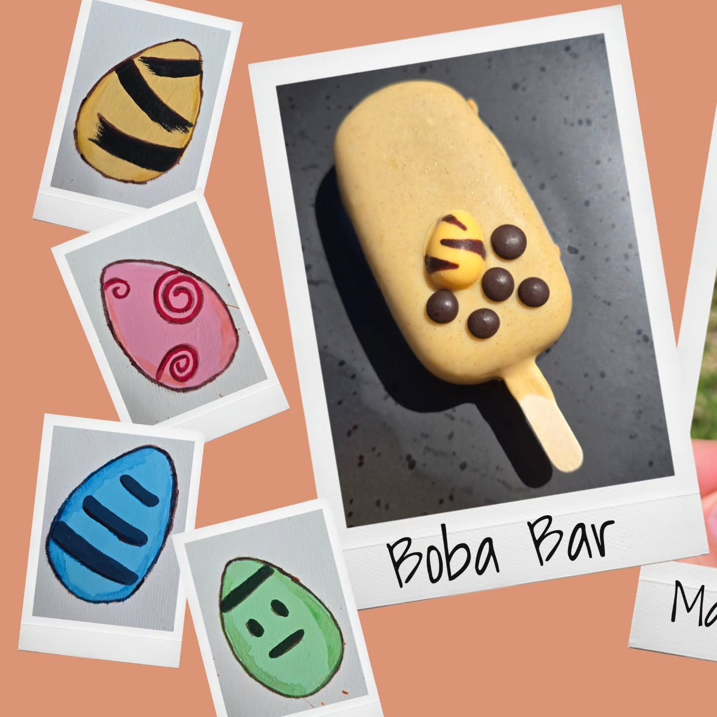 Calling all Pok&eacute;mon fans!!!!!! Ginger Panda is celebrating the Pok&eacute;mon Pokopia craze in the best way we know how - making delicious treats!  See which of the four eggs you will get.  Gotta catch them all! 🤭

-Boba Ice Cream Bar- milk t