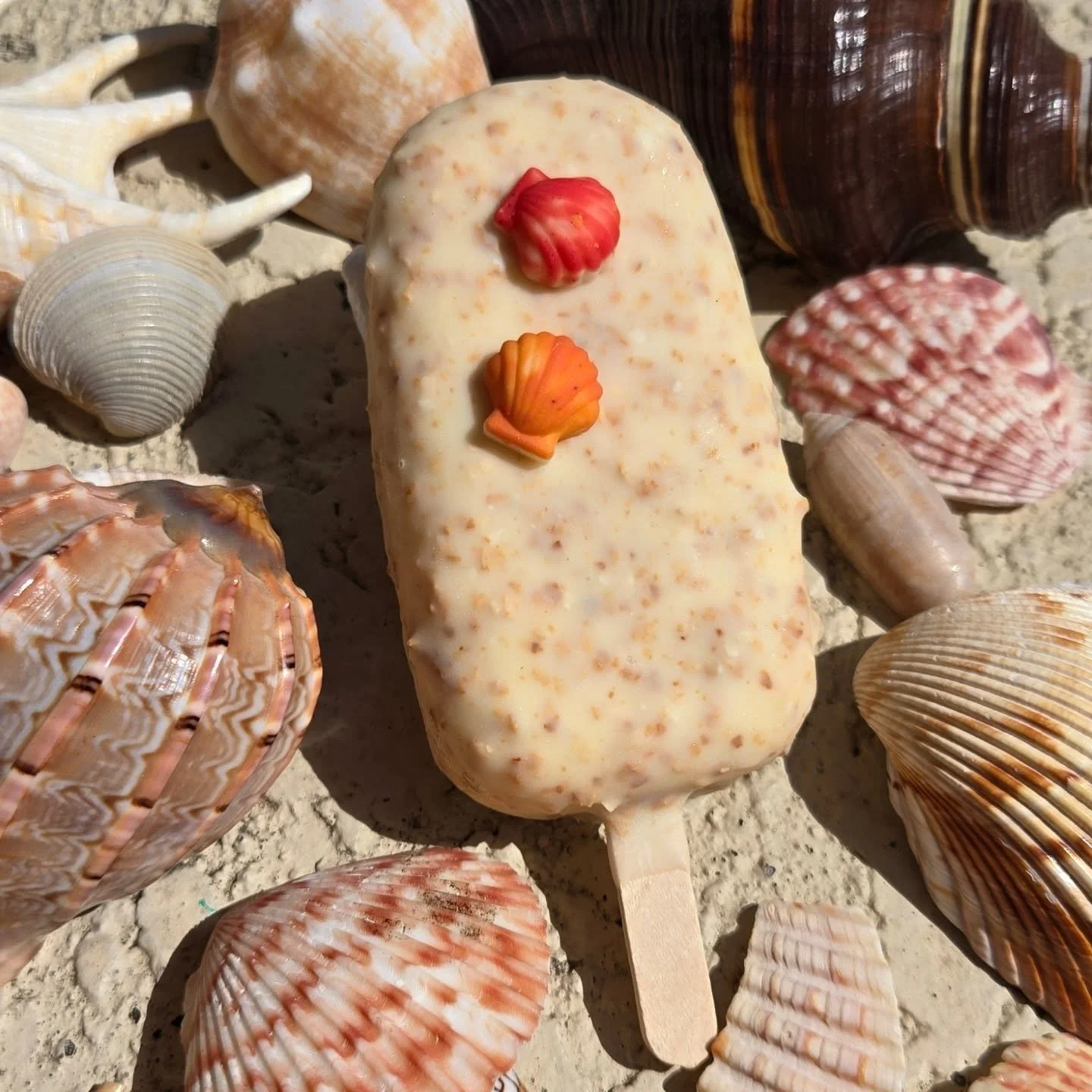 Summer is here!!! Ginger Panda's new seasonal menu is out and ready to celebrate the hottest months of the year!  Celebrate your favorite summer beach trips with one of our new flavors: the Tropical ice cream bar!

- tart passionfruit custard
- fille