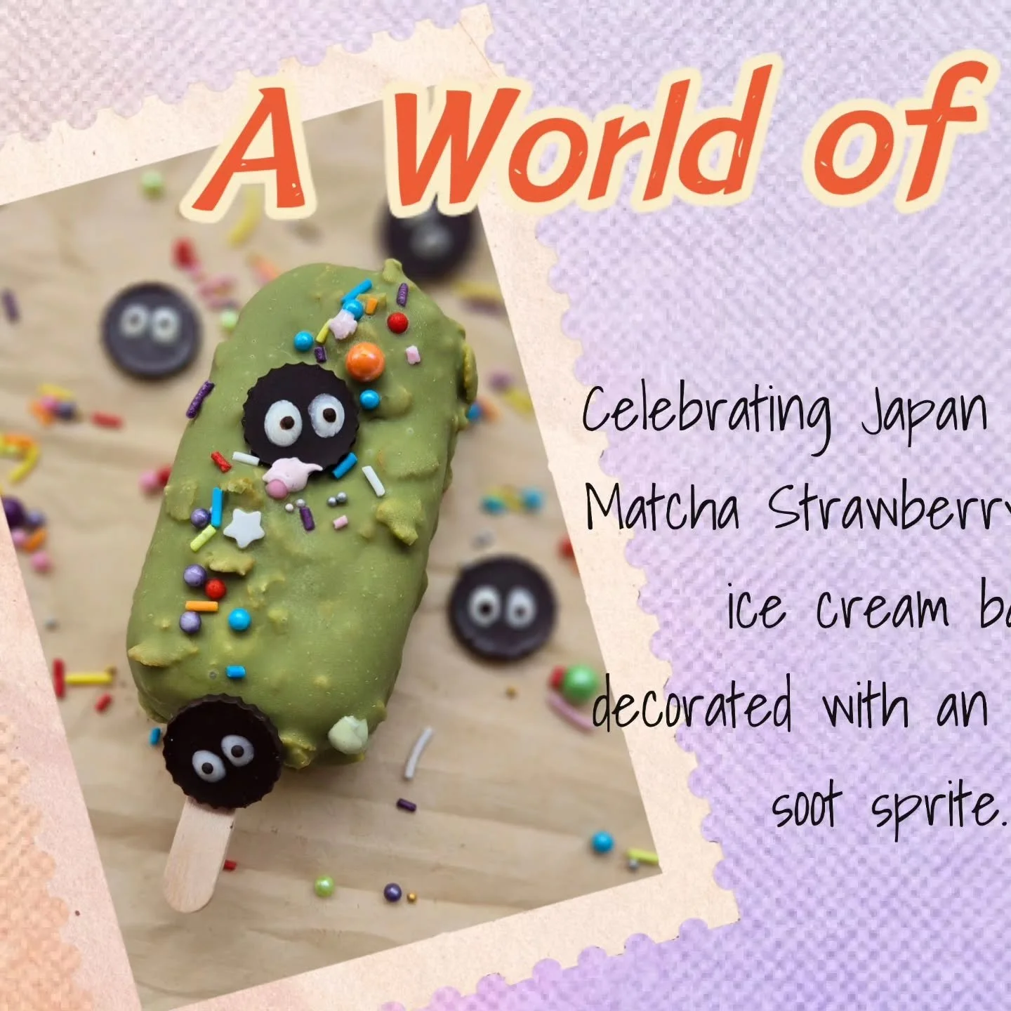 @onceuponamagicmarket's A World of Hope is taking everyone on a journey throughout the world! Ginger Panda is doing our part with 2 new additions for today - a Matcha Strawberry Cream ice cream bar and a Dulce Nut rice krispy treat. We had such a bla