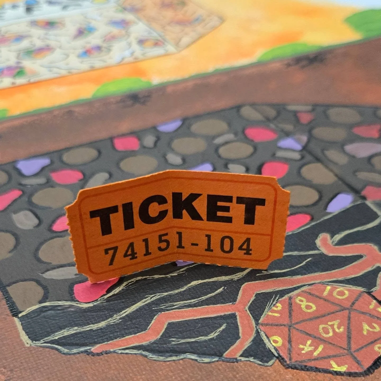 WE HAVE A WINNER!!!! Our raffle winner for @onceuponamagicmarket's From the Fog is #104!

Not gonna lie, we chose Stranger Things for our menu theme because of the idea of making a painting that could be placed up or down. 😂 
It was a journey (defin