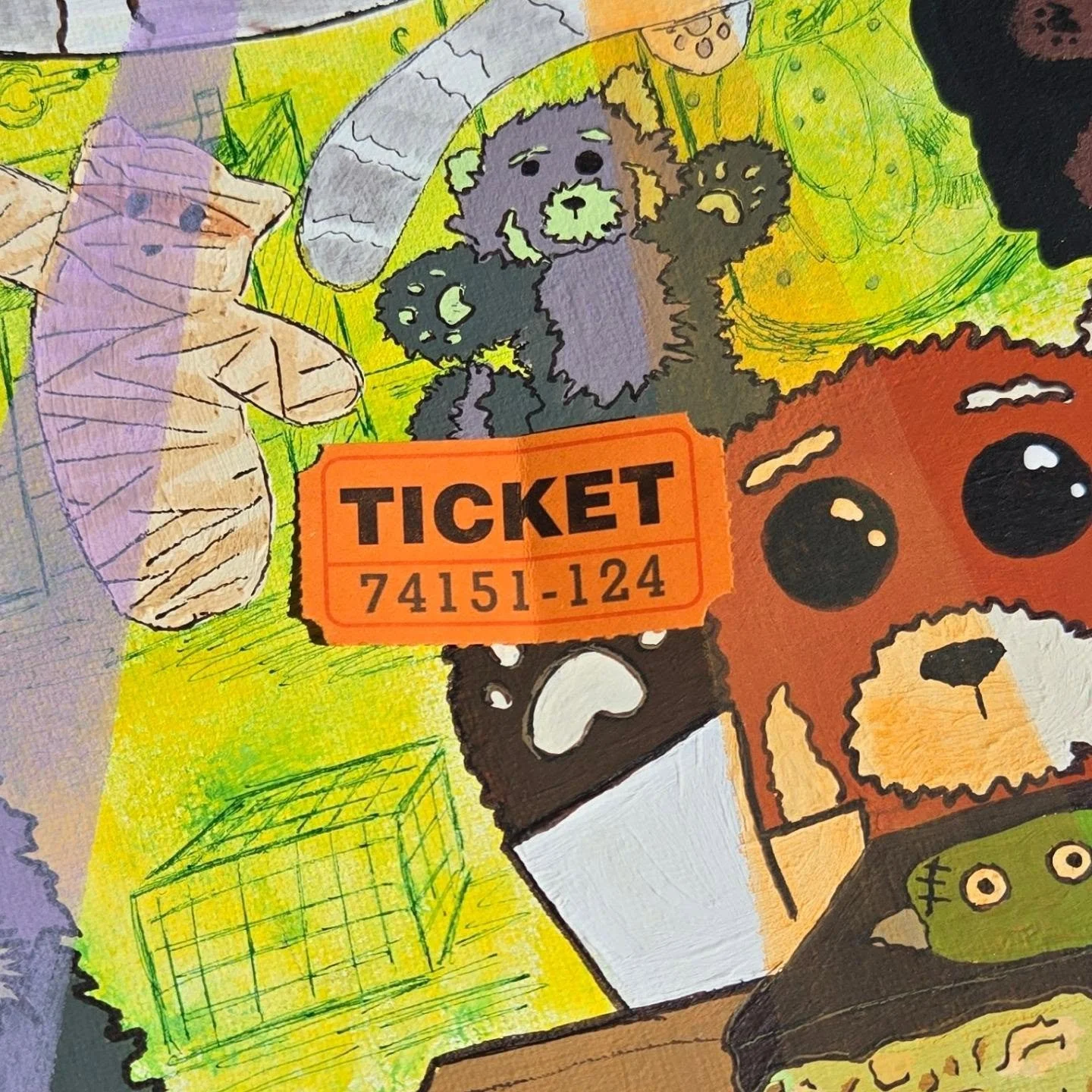 We have a winner!!!!!!! Ticket 124 is our winner for this Monster Mash themed painting from @onceuponamagicmarket's October Forever market. 
If you ever were curious about what undead red pandas look like (we would be concerned if this was a previous