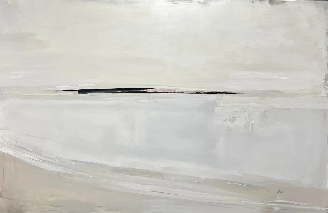 Silver Cascades | 48"H x 72"W