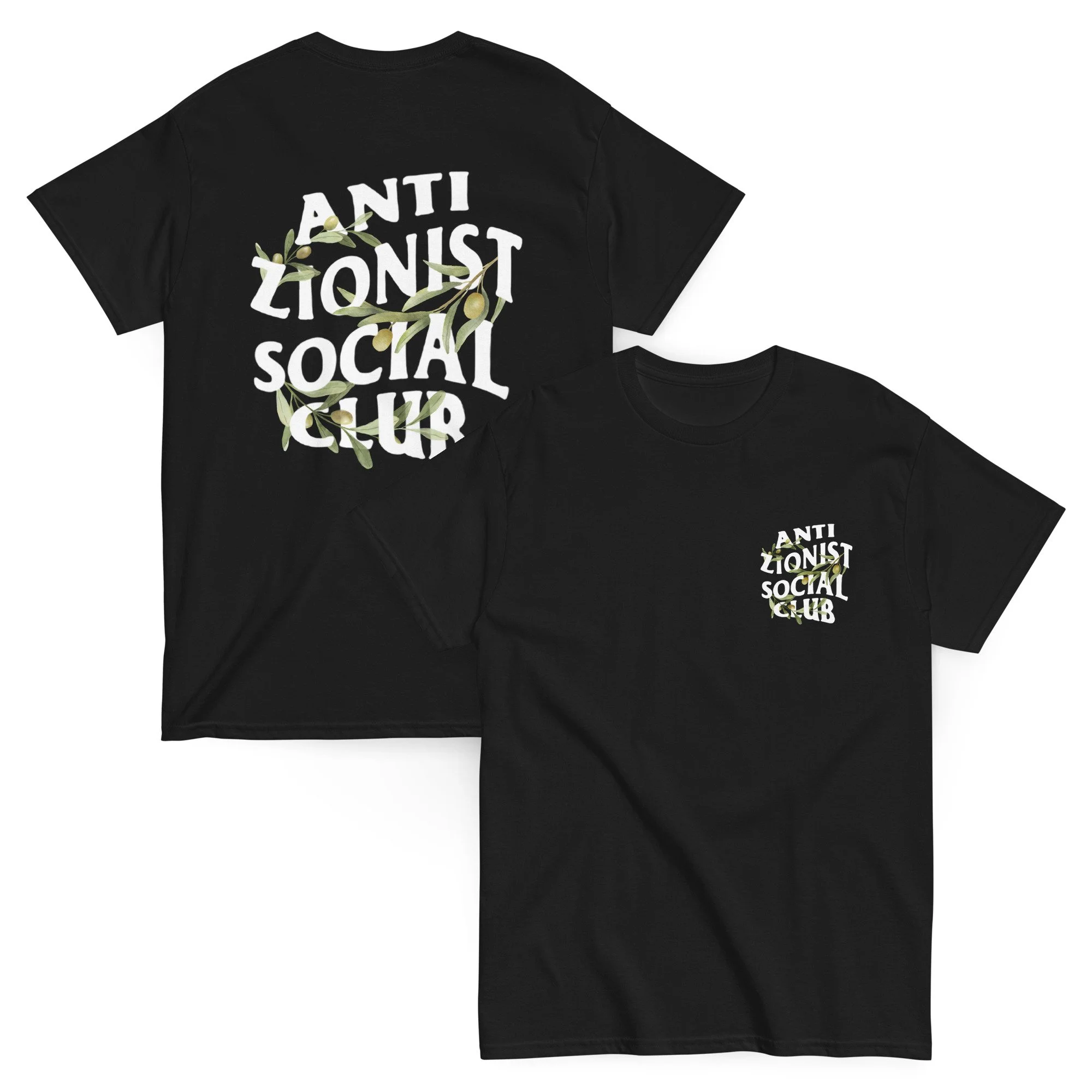 Anti Zionist Social Club Tee – Olive Branch Edition