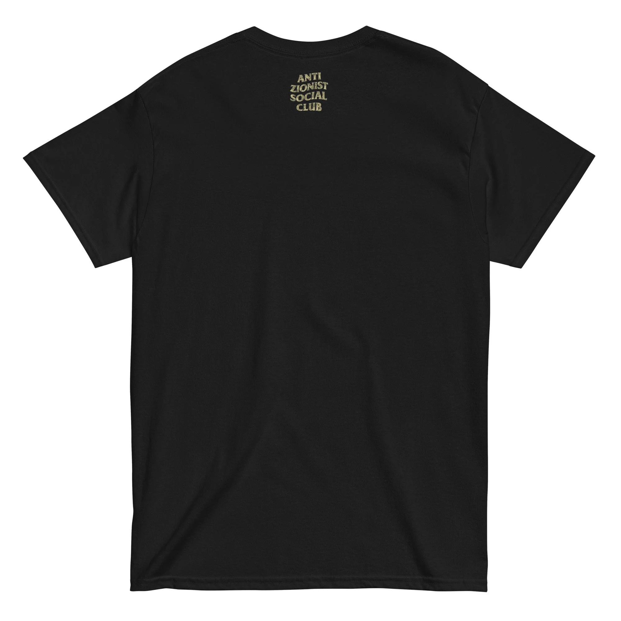AZSC x Netwalker13 Tee – Olive Brigade College, official Anti Zionist Social Club Palestine College tee.