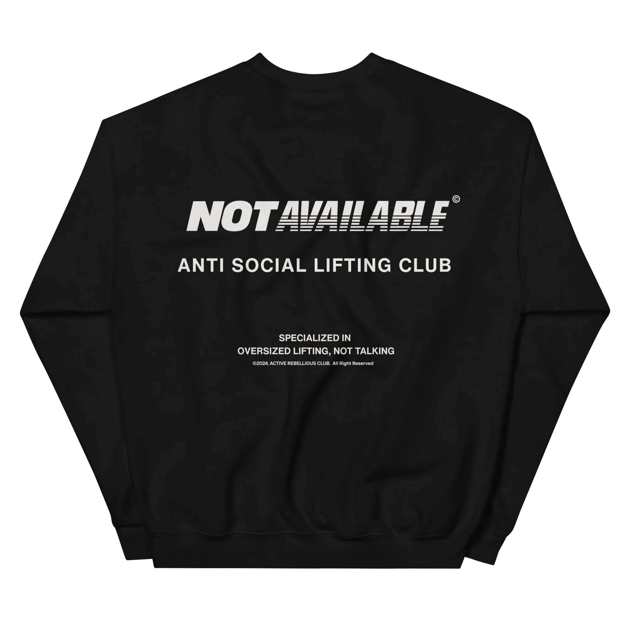 AZSC gym sweatshirt oversized lifting club OLC fitness wear træningstøj