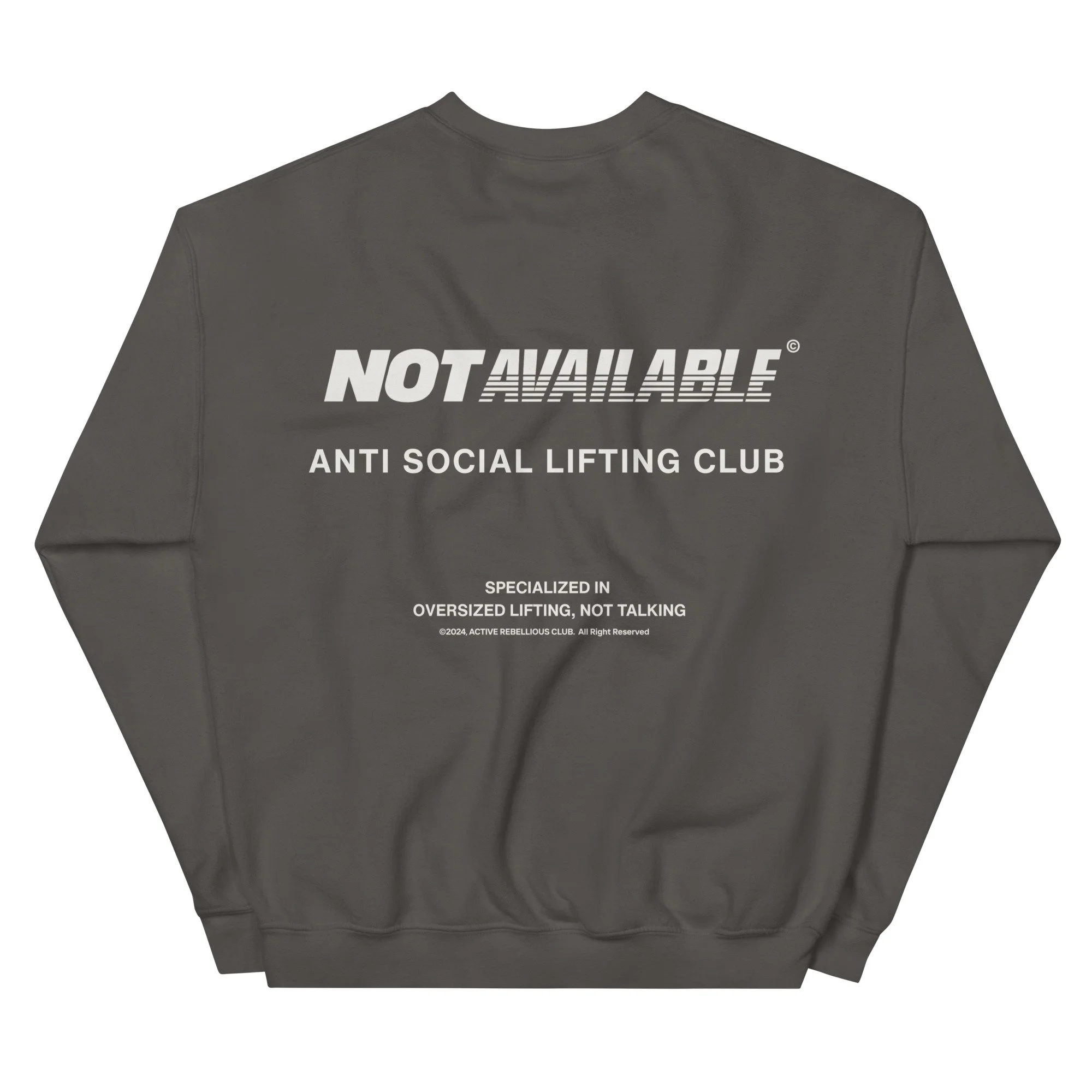 AZSC gym sweatshirt oversized lifting club OLC fitness wear træningstøj