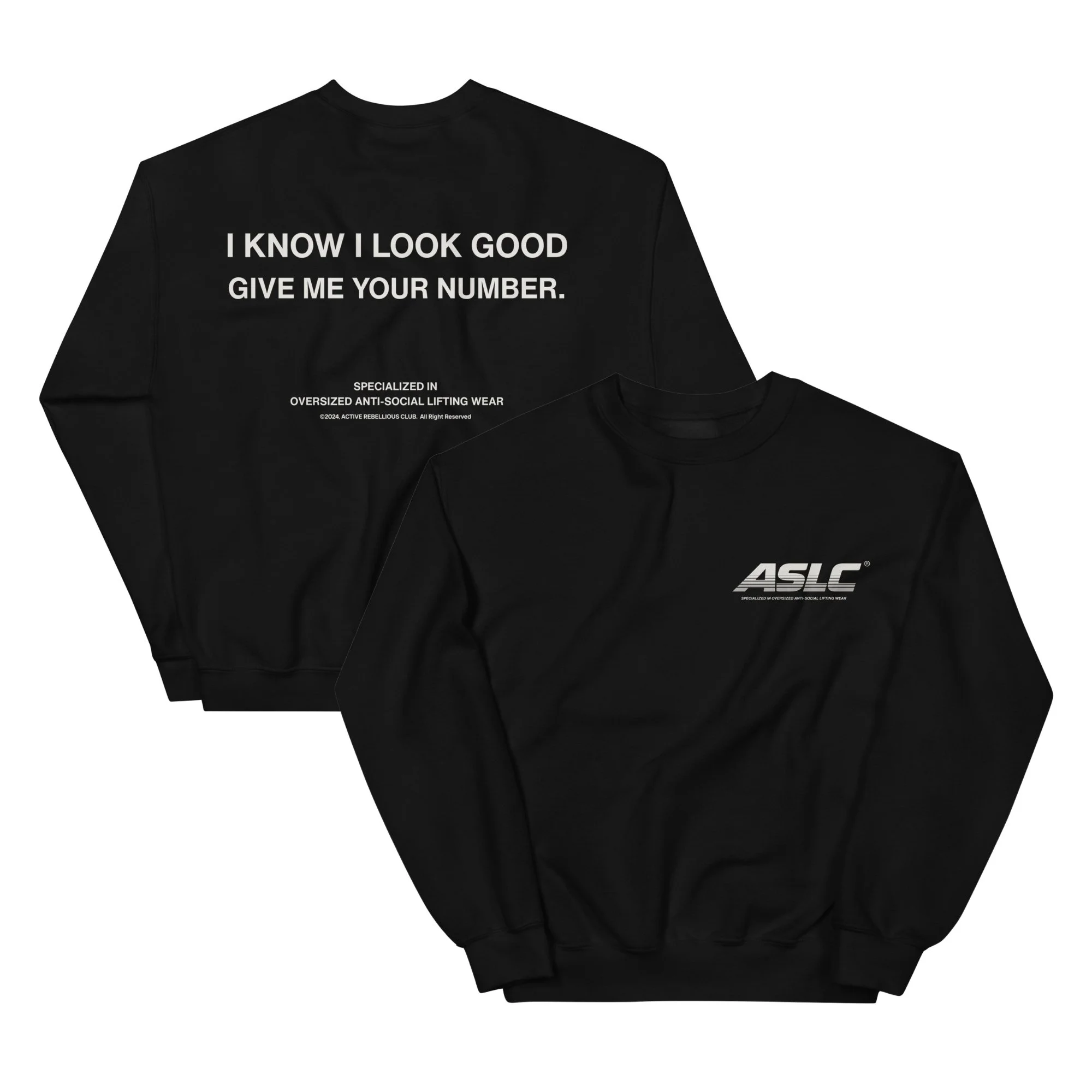 ACTIVE CLUB SWEATSHIRT - GIVE ME YOUR NUMBER