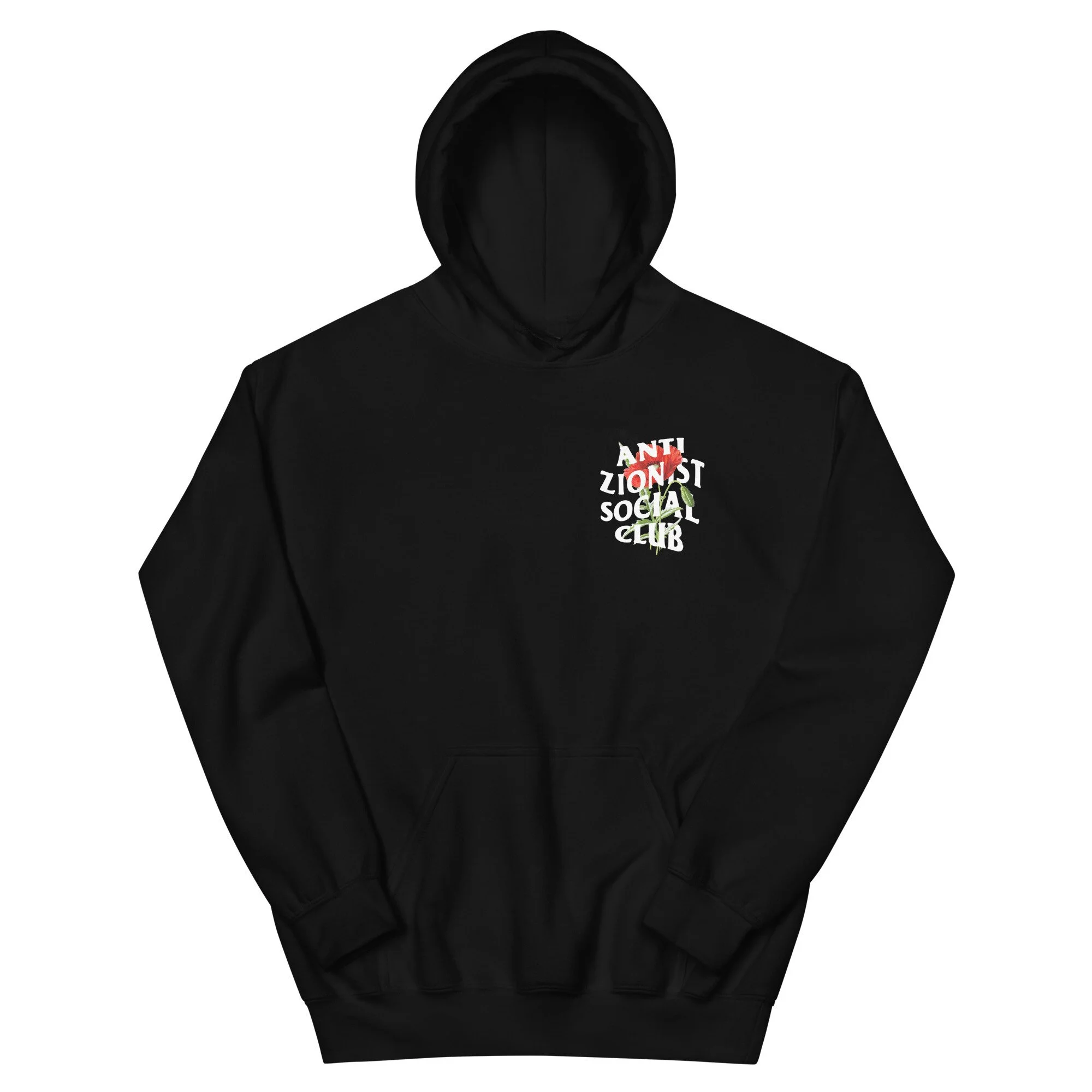 Anti Zionist Social Club Hoodie – Poppy Flower Edition