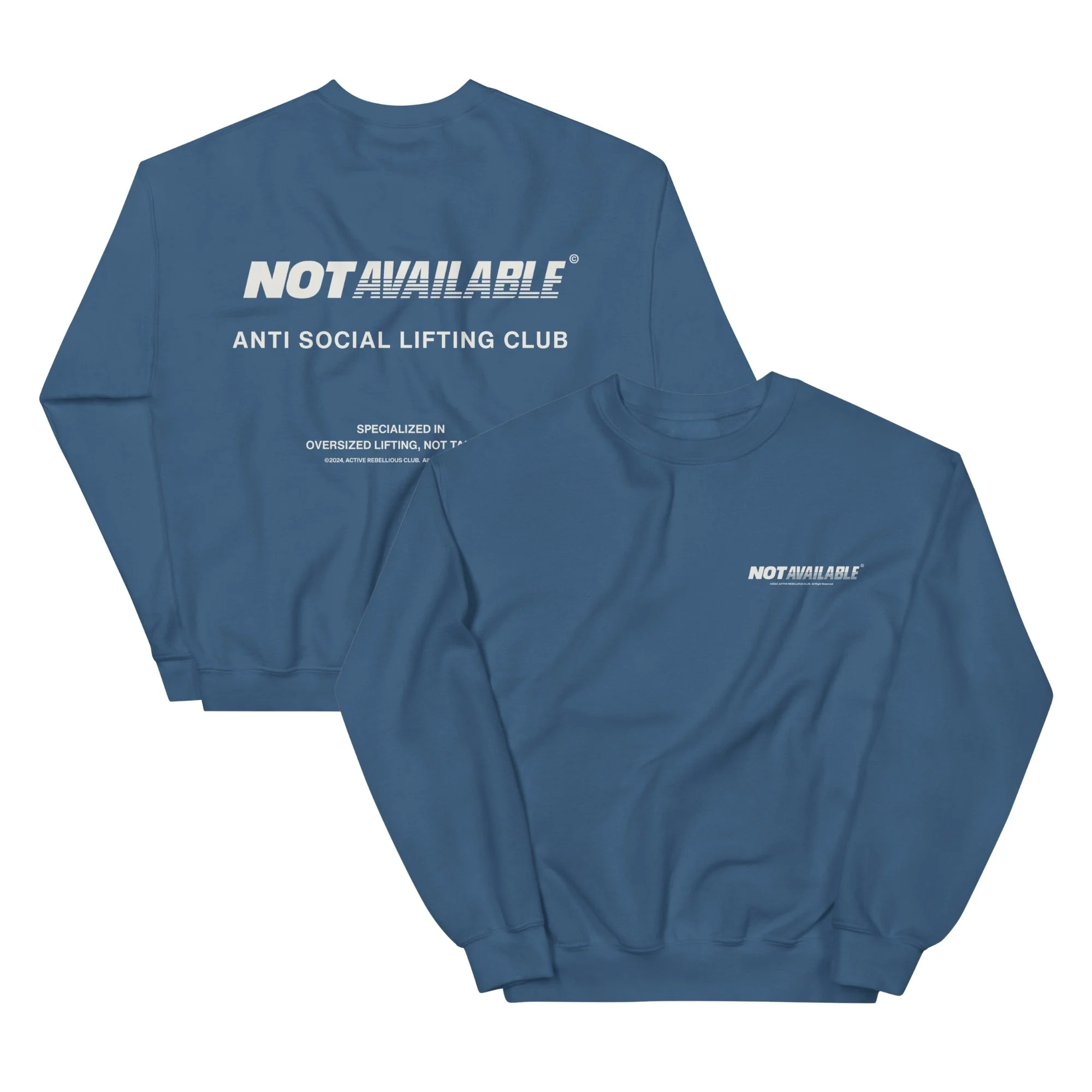 AZSC gym sweatshirt oversized lifting club OLC fitness wear træningstøj
