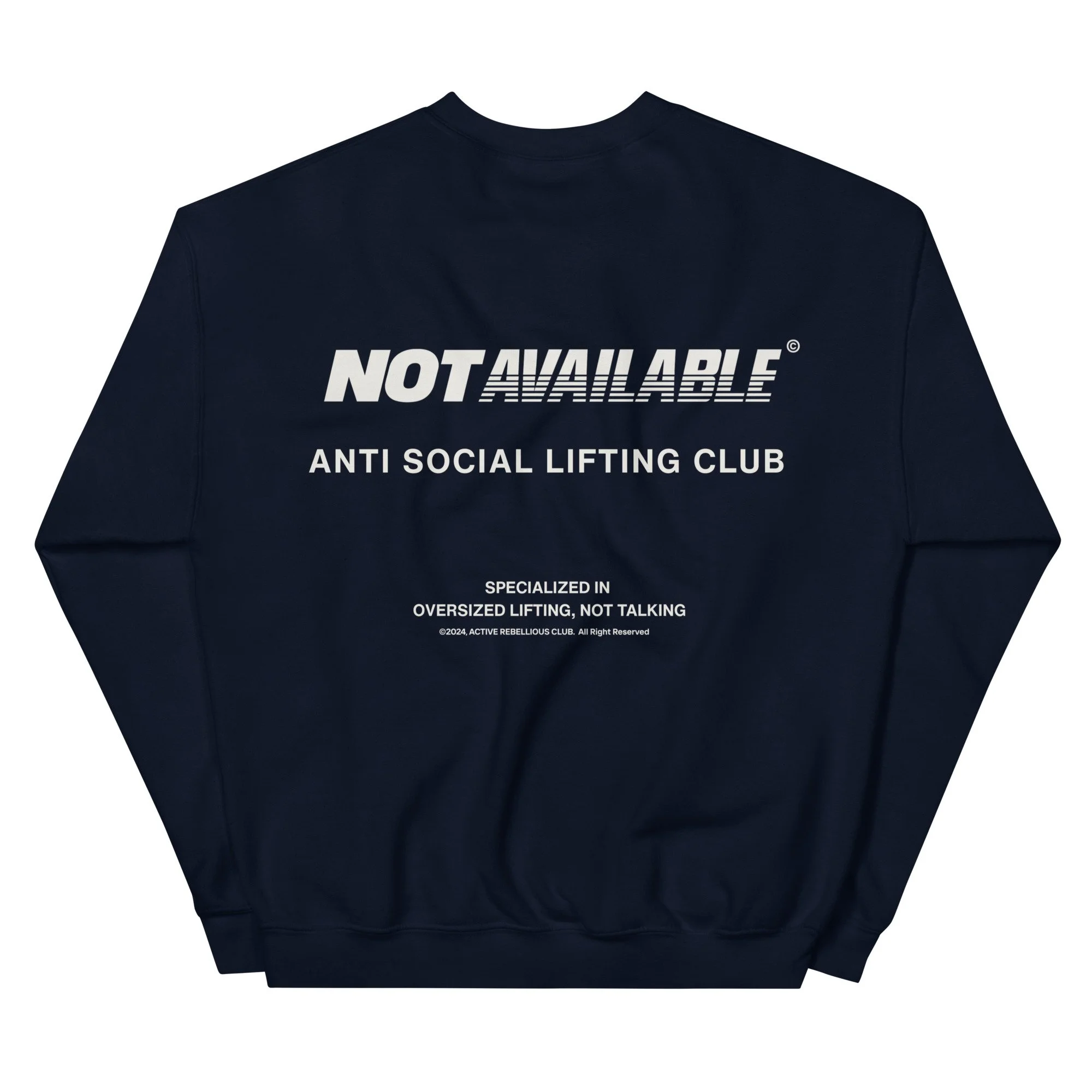 AZSC gym sweatshirt oversized lifting club OLC fitness wear træningstøj