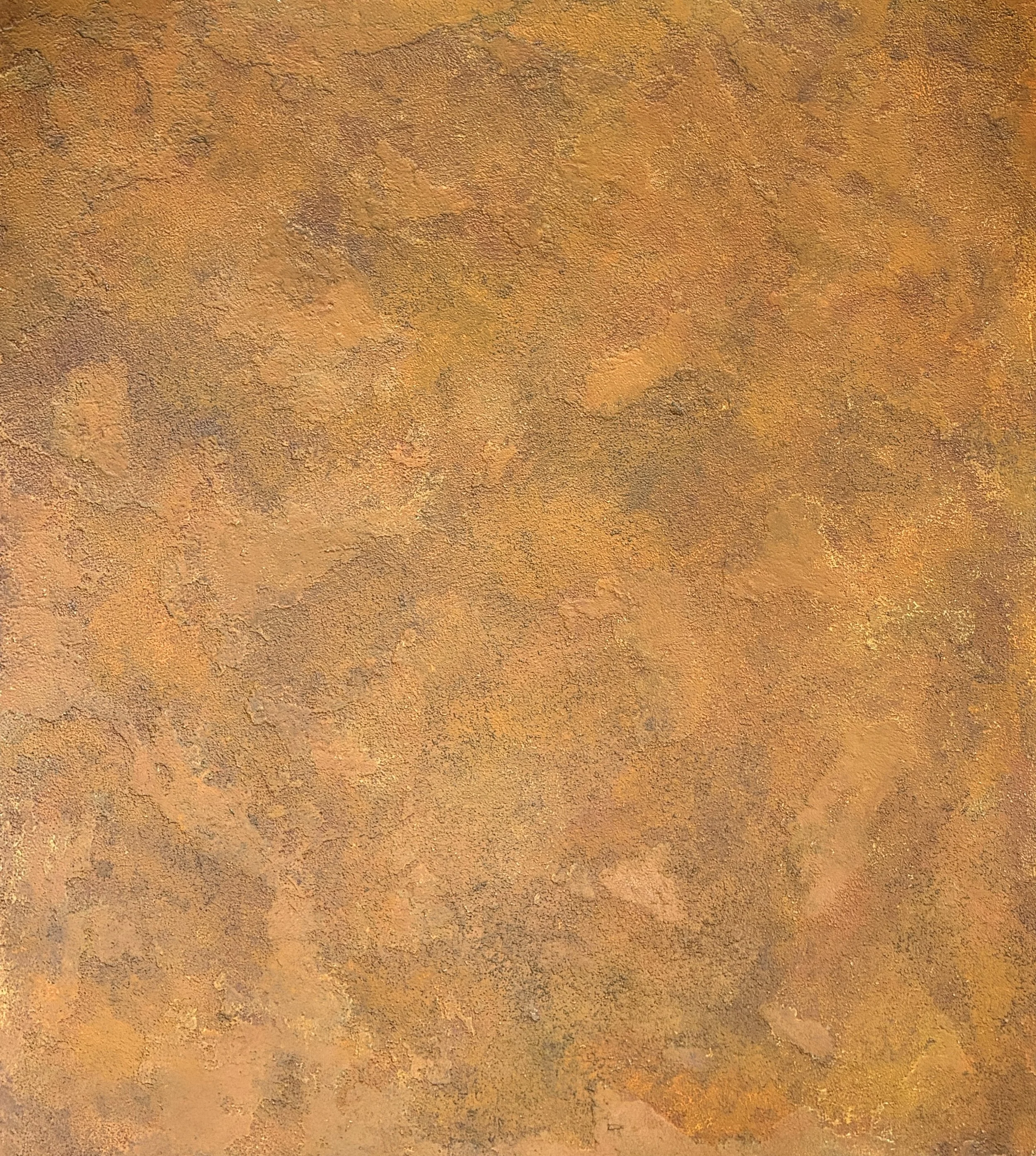N122 - Rusty Orange Textured Surface - 36” X 40 