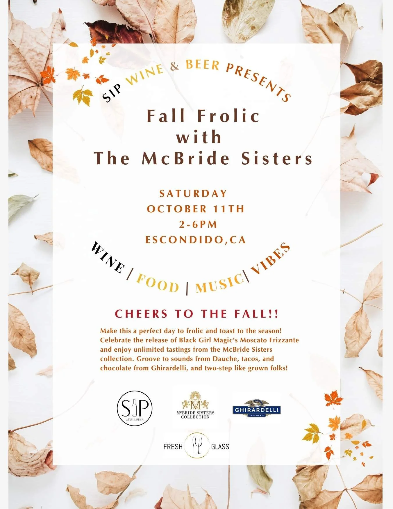 Fall Frolic with The McBride Sisters