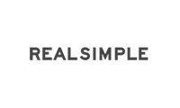 Logo that reads 'REAL SIMPLE' in black on a white background.