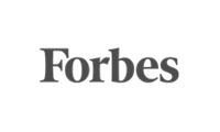 Forbes logo in black and white.