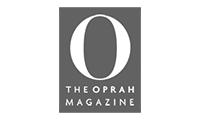 The cover of Oprah Magazine featuring a large letter 'O' and the magazine's title.