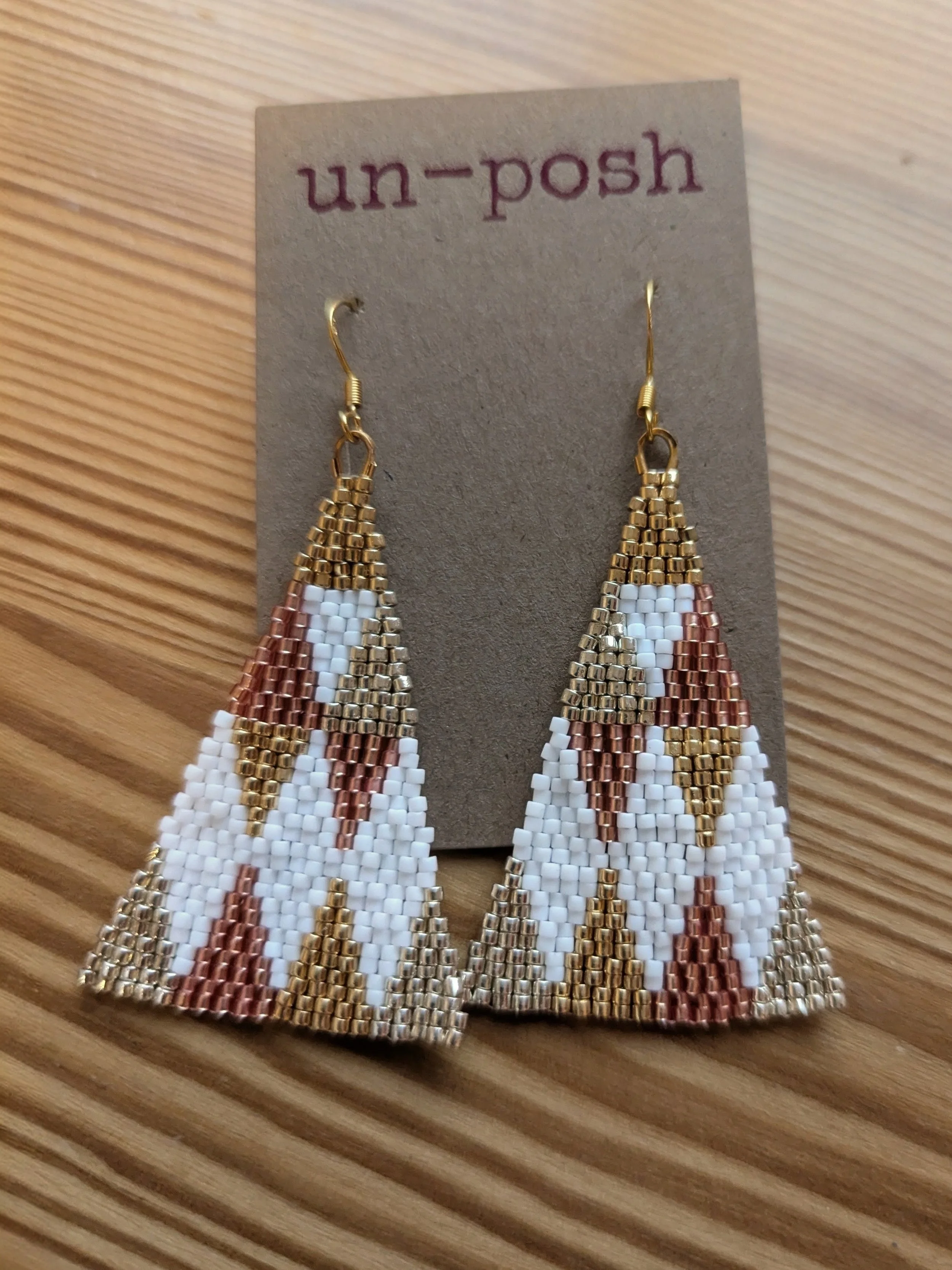 Fancy Dress Collection: Metallic Triangle Earring