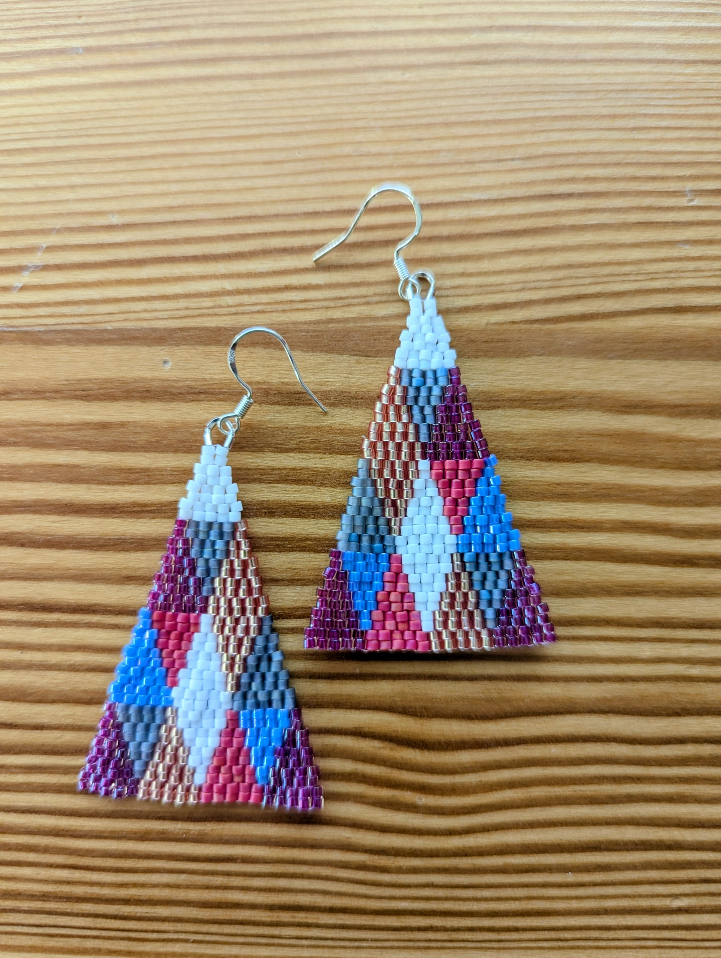 Berry Winter Triangle Earring