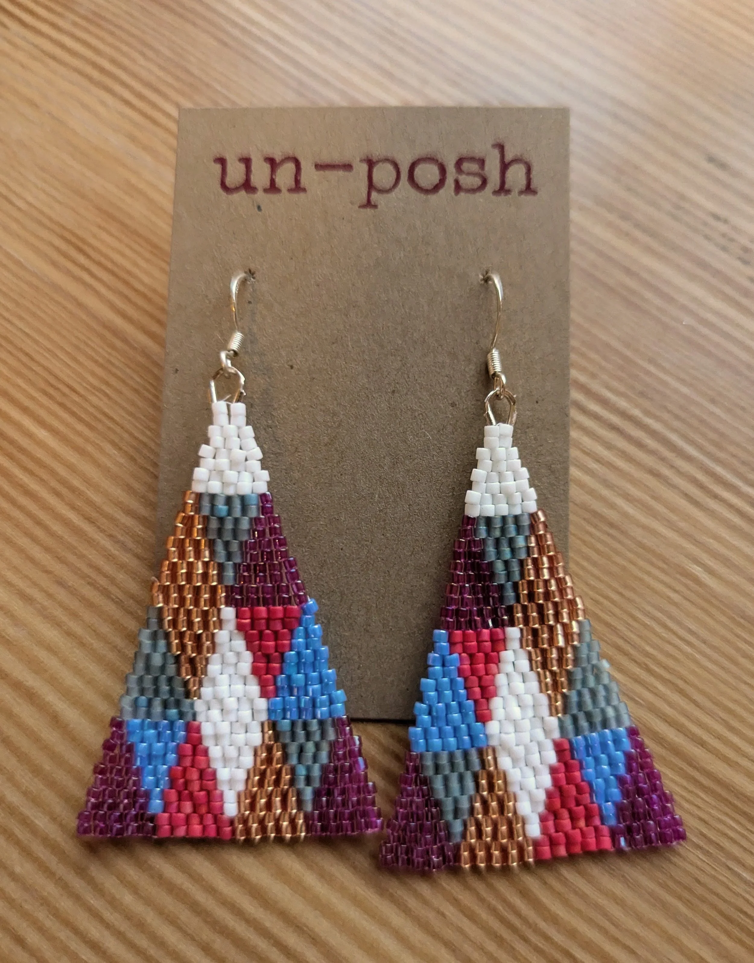 Berry Winter Triangle Earring