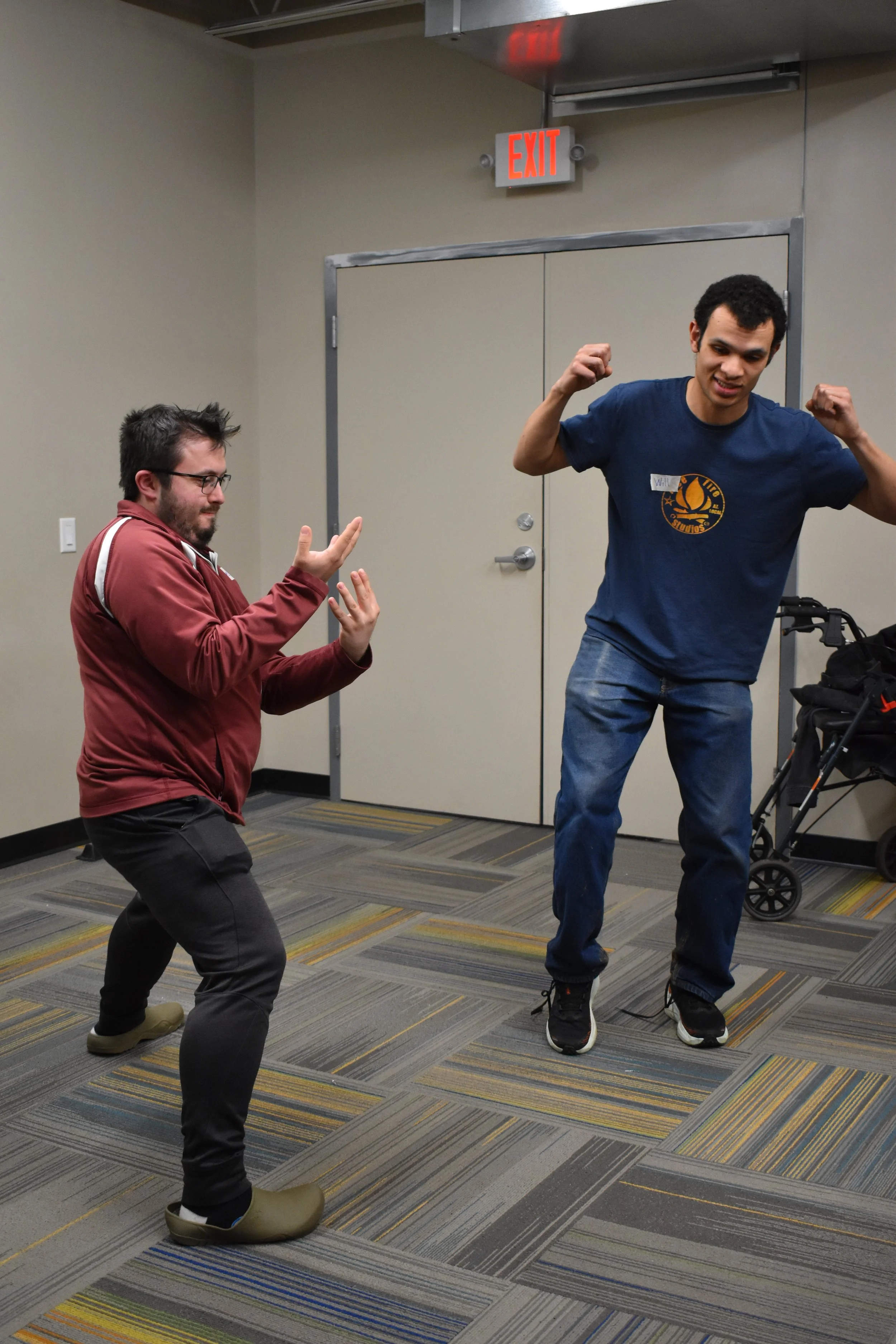 MNprov Mixer participants acting in a scene