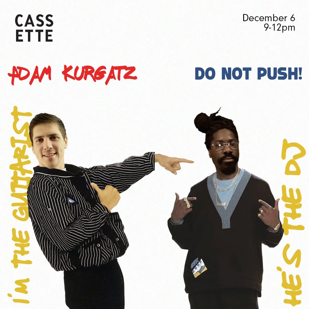 He’s the dj, i’m the guitarist