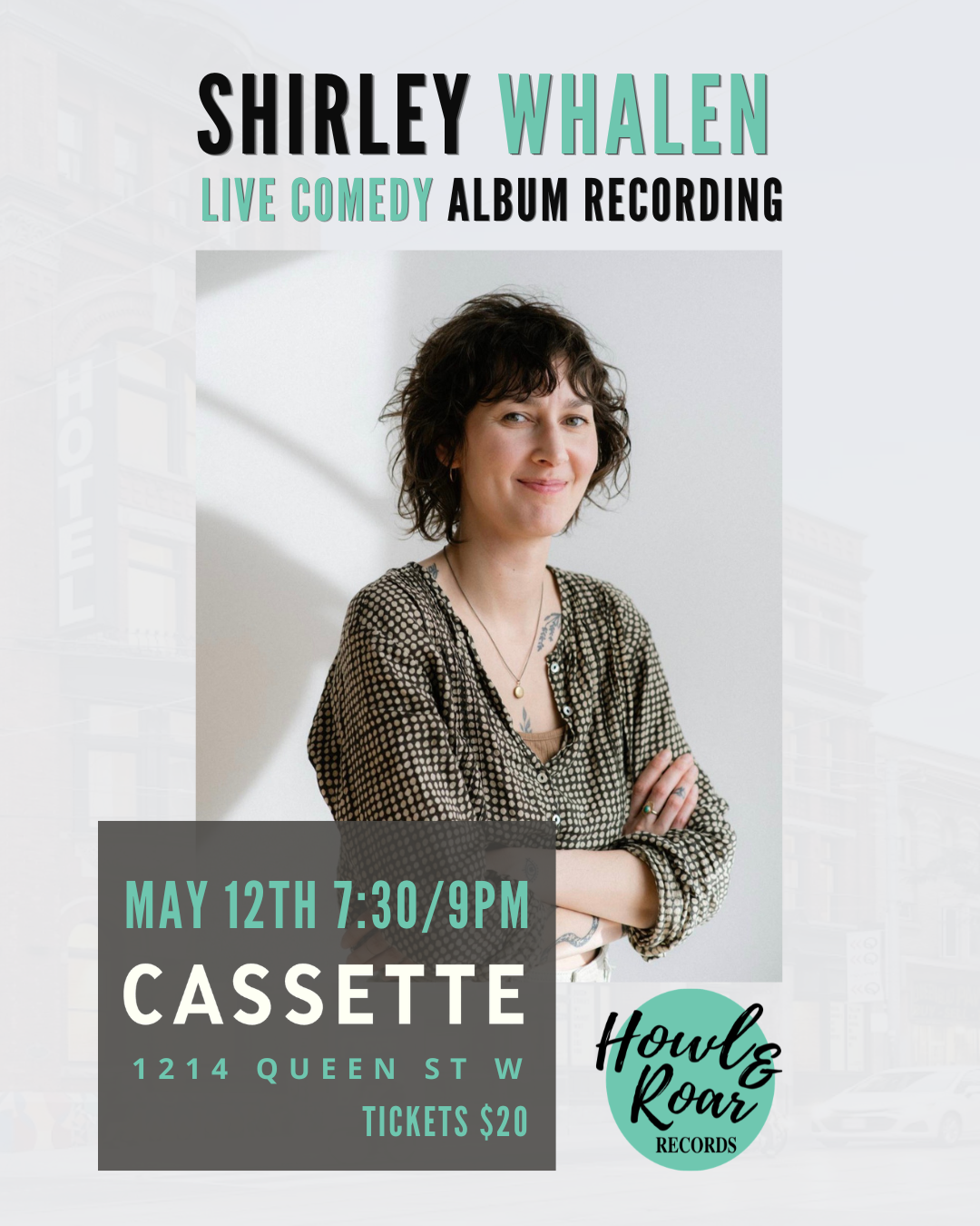 Shirley Whalen LIVE COMEDY Album Recording - Presented by Howl & Roar!