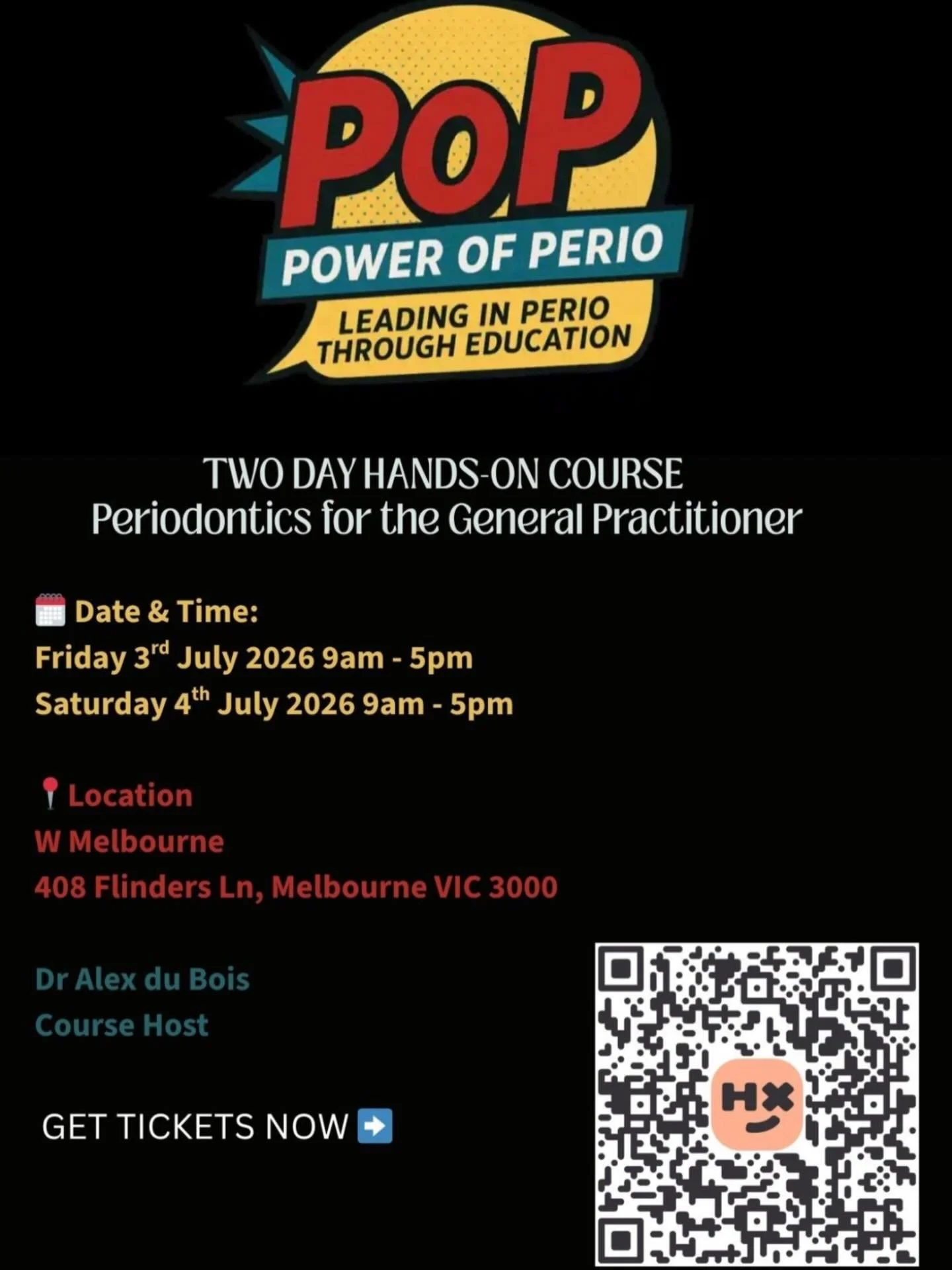 Two day hands-on course in Melbourne 🦷  If you are interested in expanding your periodontal knowledge and attending, please see the attached flyer above for content and registration - we look forward to seeing you there 🤩