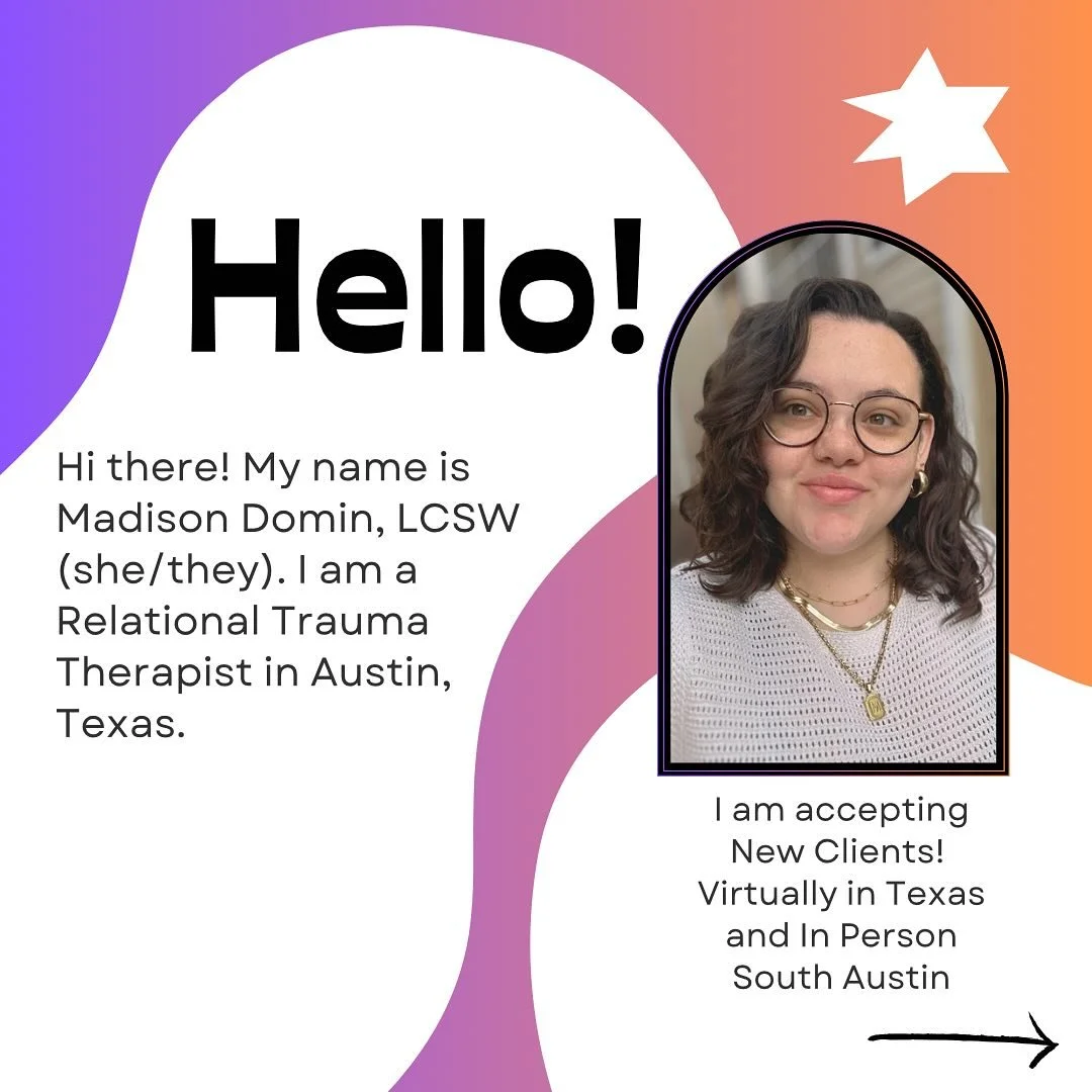 Hiiii!!! As I am now full licensed and getting trained in EMDR, I just wanted to re-introduce myself 🫶🏻