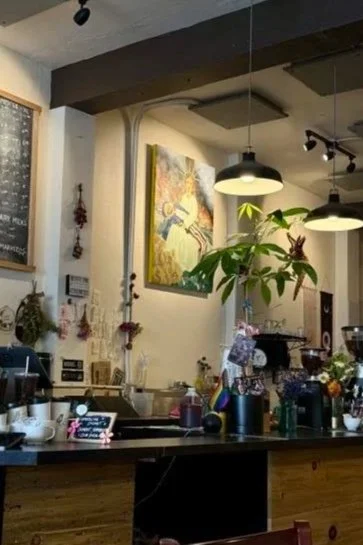 Pieta Il Proditor inside Cafe Corvo