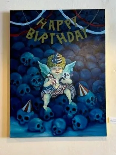 Auri Sacra Fames: 250, 36"x48" Oil on canvas