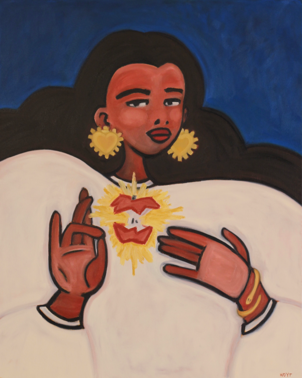 Madonna/Heretic, 24"x38" Oil on Canvas