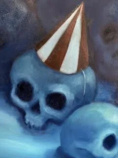 Close up of skull in 250