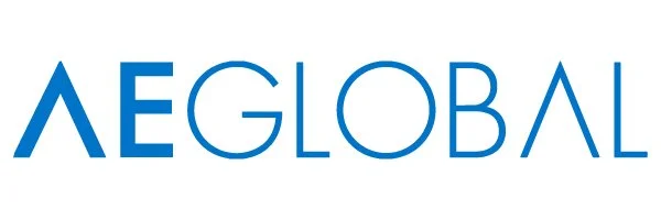 The AEG Global logo with stylized blue lettering.