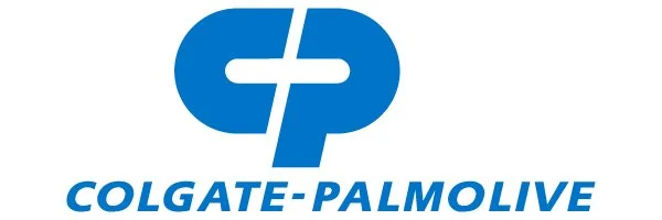 Colgate-Palmolive logo with blue icon and company name below.