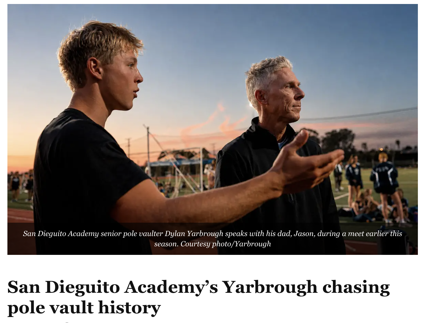 photo of dylan yarbrough on the cover of the coast news.