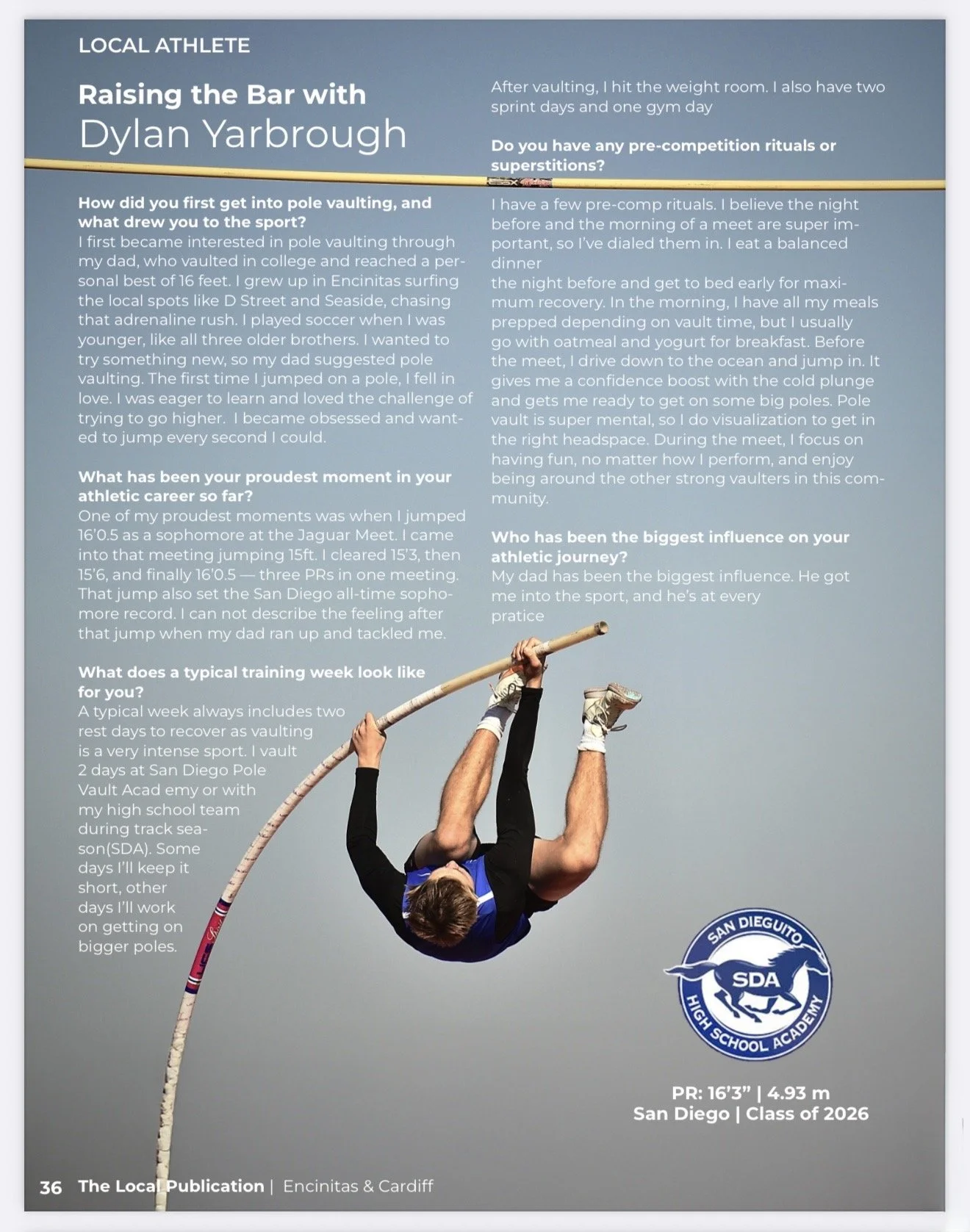 The Encinitas Cardiff Local Publication featuring Dylan Yarbrough