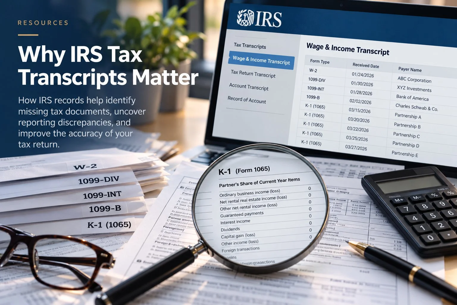 Why IRS Tax Transcripts Matter When Preparing Your Tax Return
