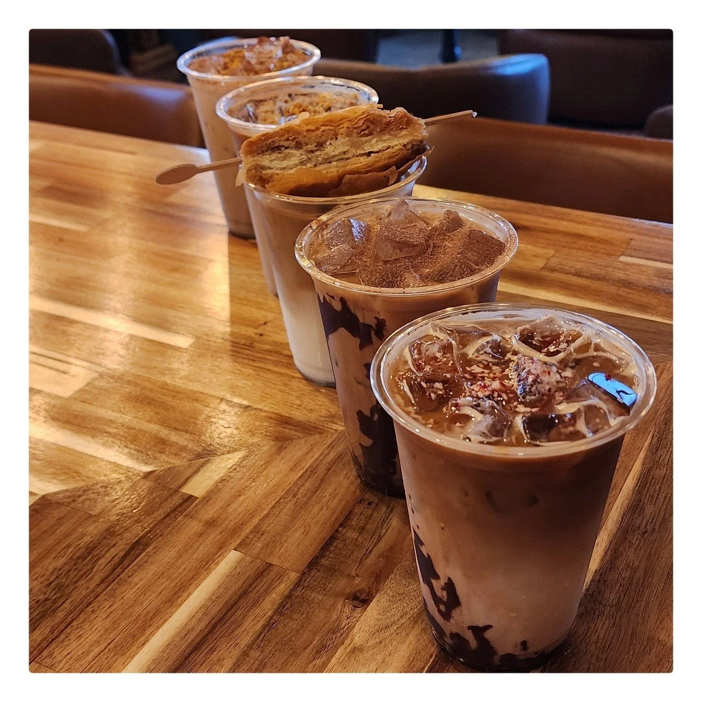 TOMORROW IS A BIG DAY! 5 NEW HOLIDAY DRINKS! 
Our baristas have worked tirelessly, and we are ecstatic to announce the 5 festive drinks hitting our Christmas Menu in Friday!!! 

Try the Hot or Iced!!!

Get ready to treat yourself:
➤  Butterscotch Pec