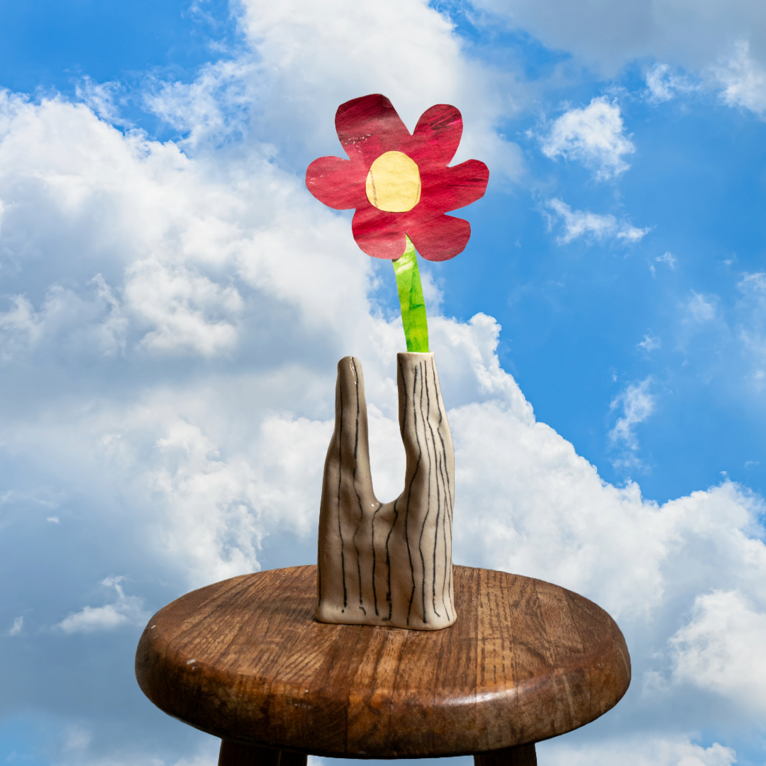 Upside-down Pants Double-stem Vase