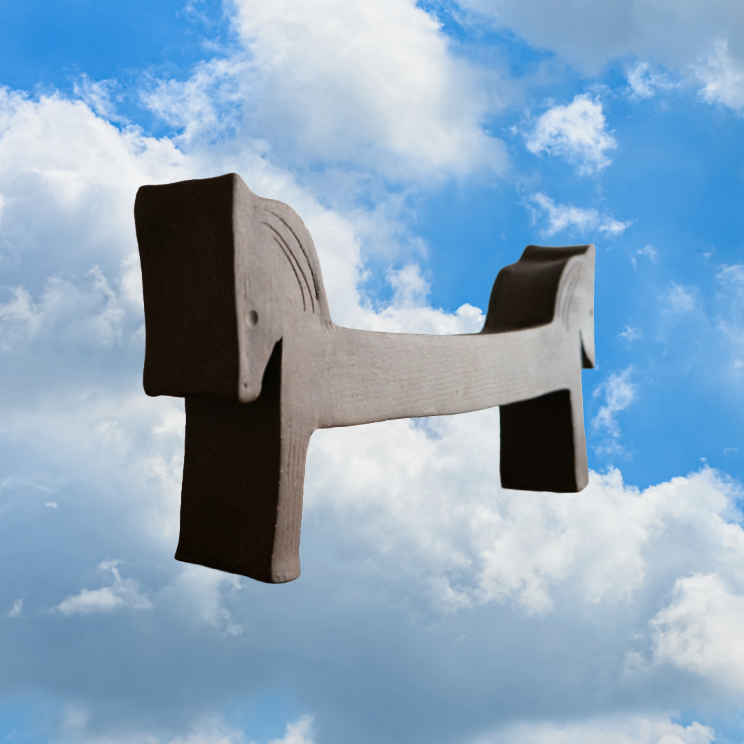 Folky Steed Candle Holder