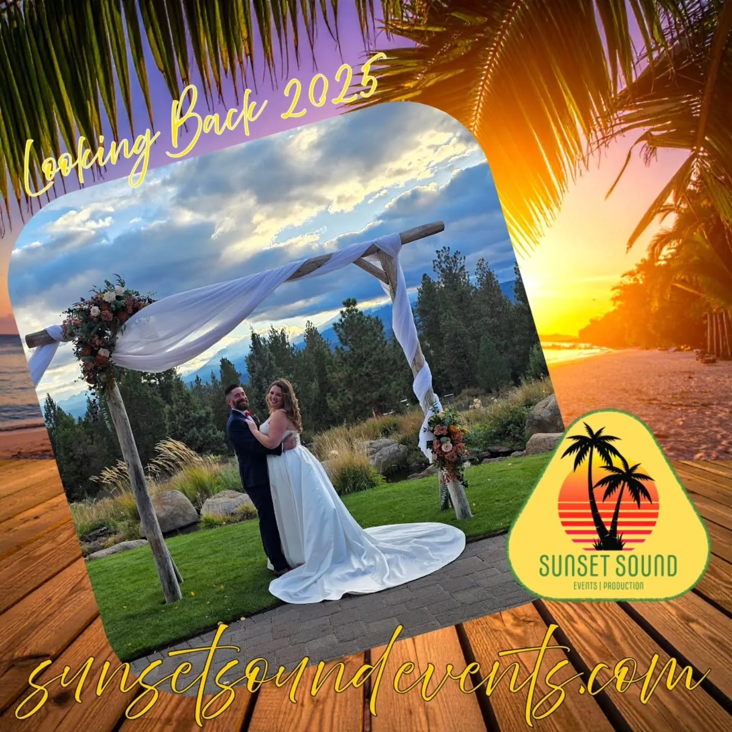 @sunsetsoundevents is ready for your event. Booking now for weddings, DJs.