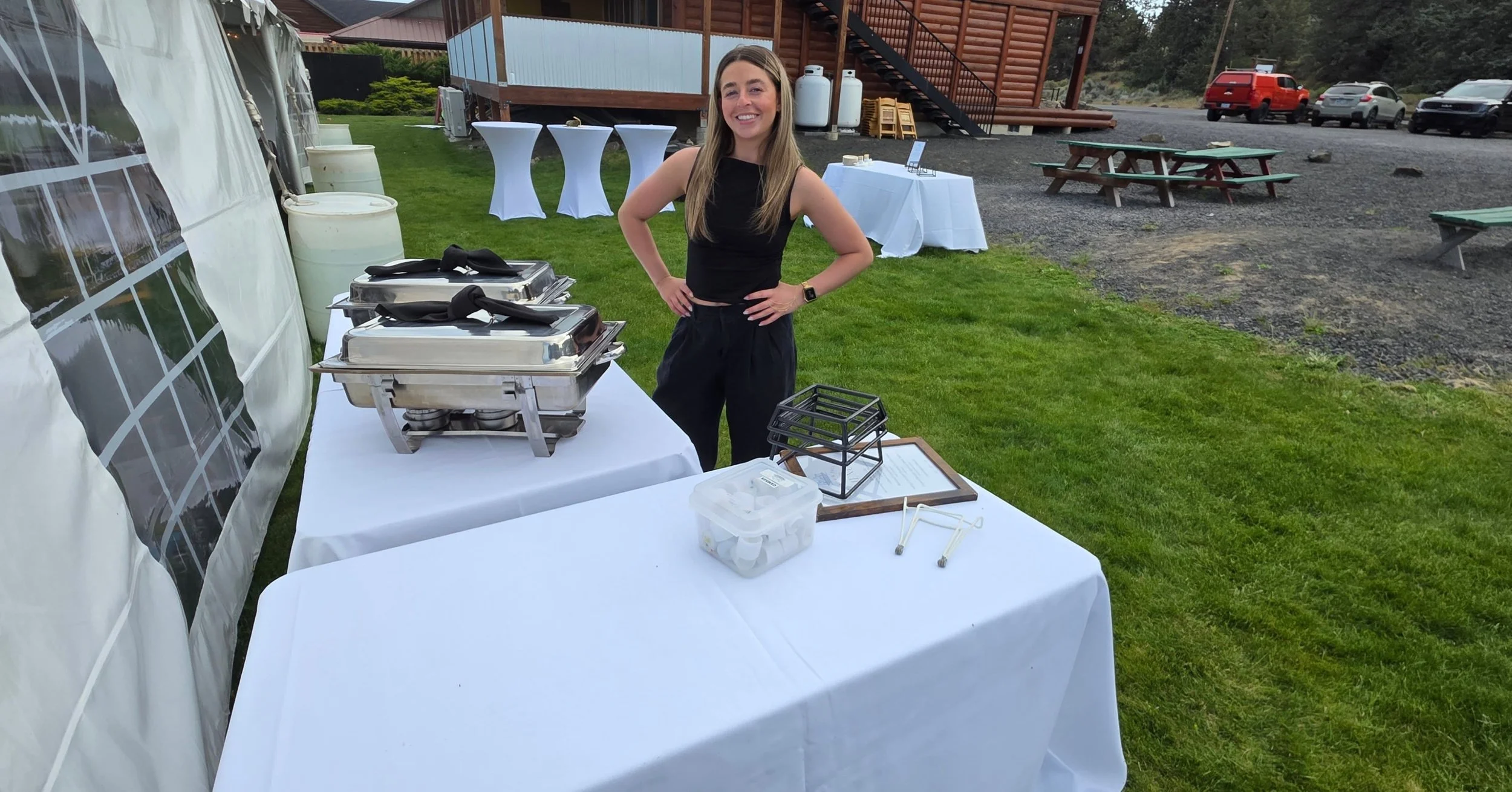 @sunsetsoundevents working with all vendors. Last weekend we got to work with @bleubitecatering with excellent food.