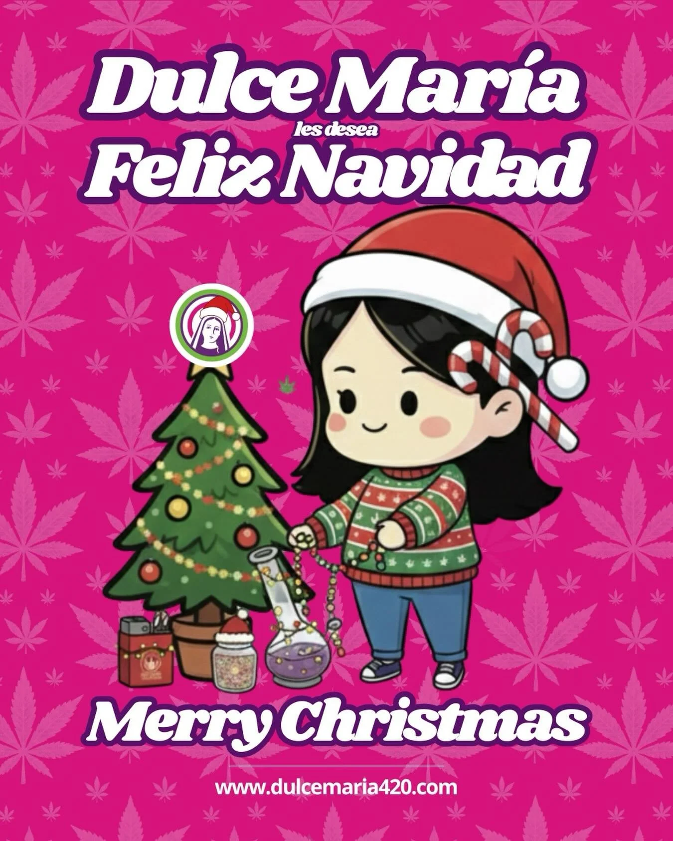Feliz navidad 🎄 
Gracias por ser parte de Dulce Mar&iacute;a. 🍃
.
#Navidad #Weedmas