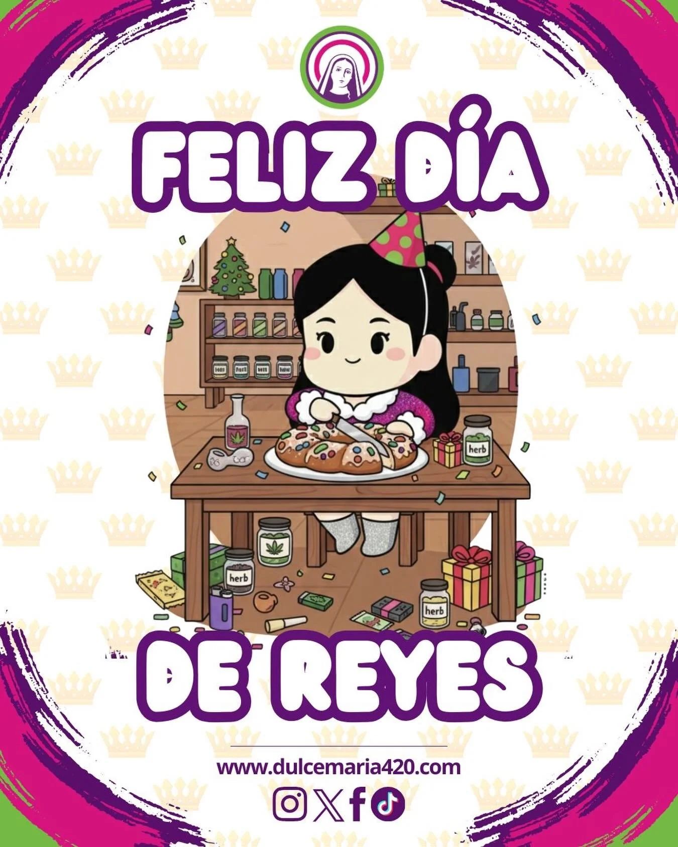 Porque los Reyes tambi&eacute;n saben disfrutar 😌👑 Hoy celebramos la tradici&oacute;n, el antojo y la magia de compartir. Que nunca falte el ritual, la risa y la Dulce Magia 💜✨ Feliz D&iacute;a de Reyes 🌿
.
#DulceMagia #D&iacute;aDeReyes #Celebra