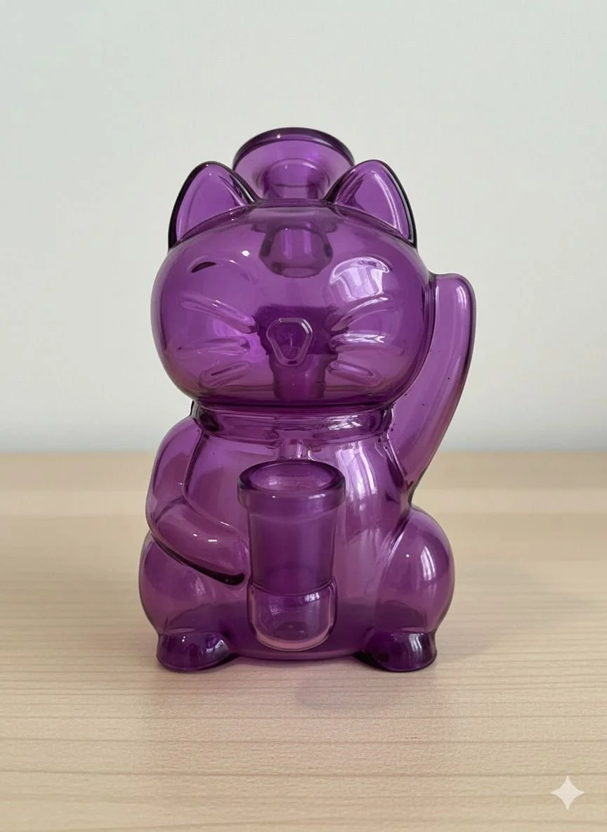 Bong de vidrio Morado Grande