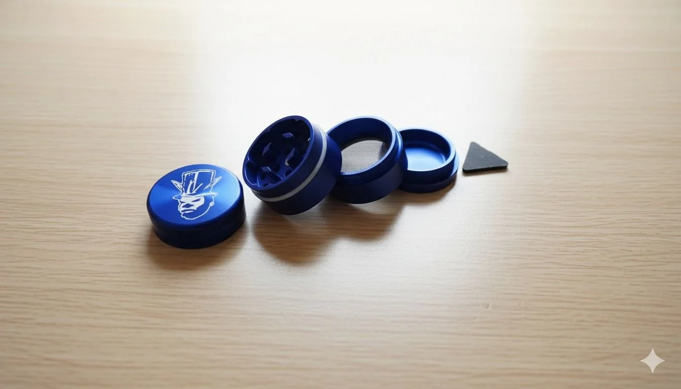 Grinder metálico con Palita Azul Chico