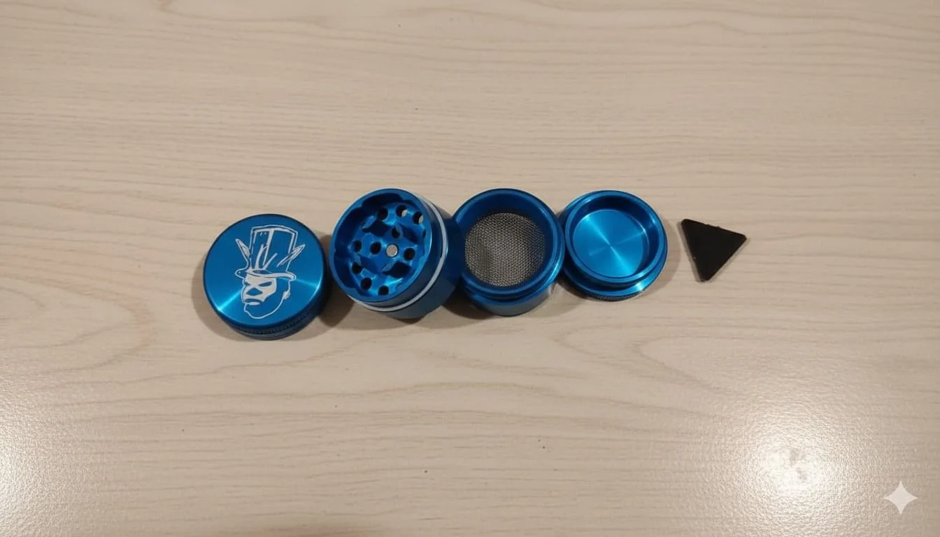 Grinder metálico Azul on Palita chico