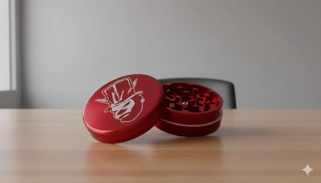 Grinder Metálico Rojo Mediano