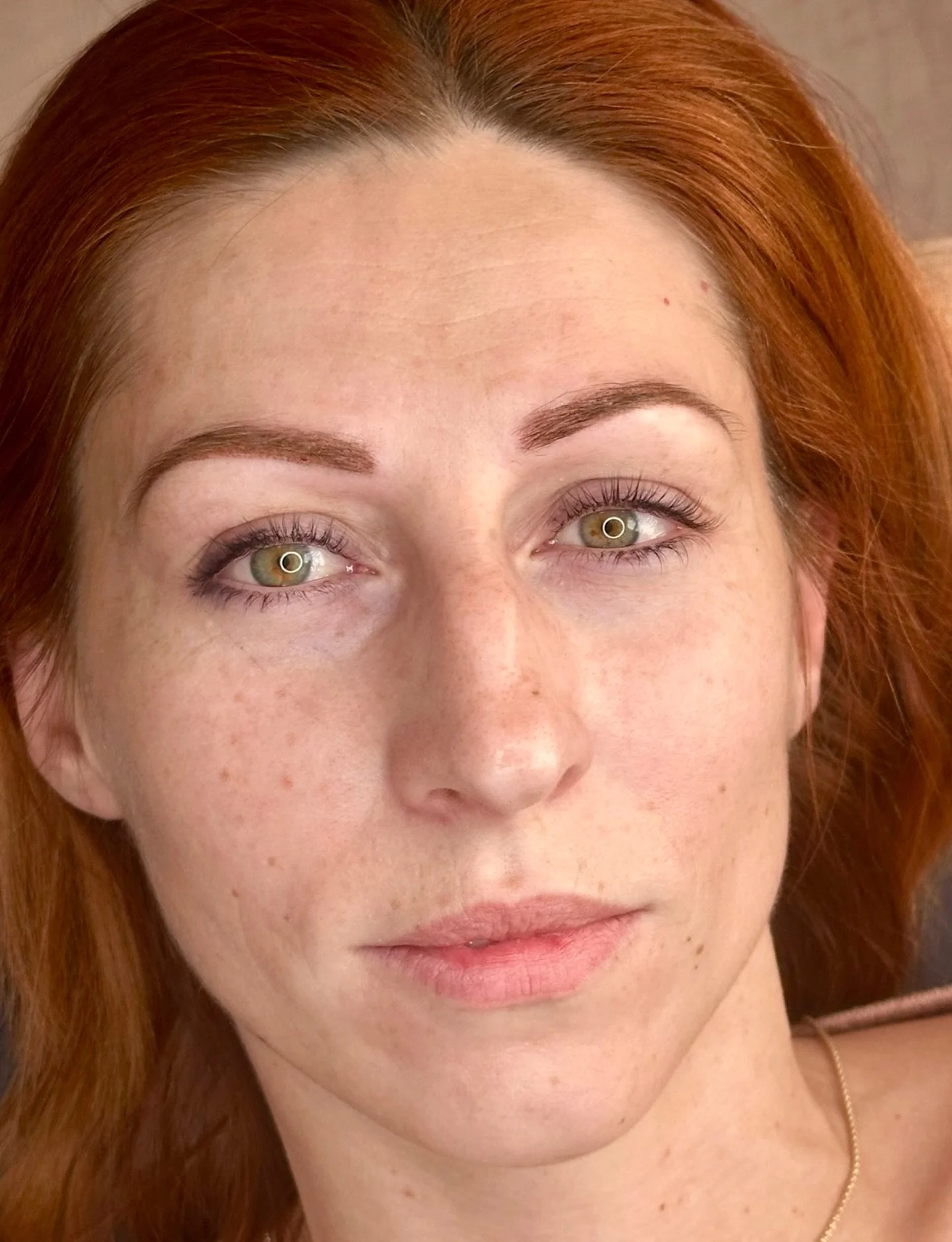 Annul Brow touch up, and lash lift and tint