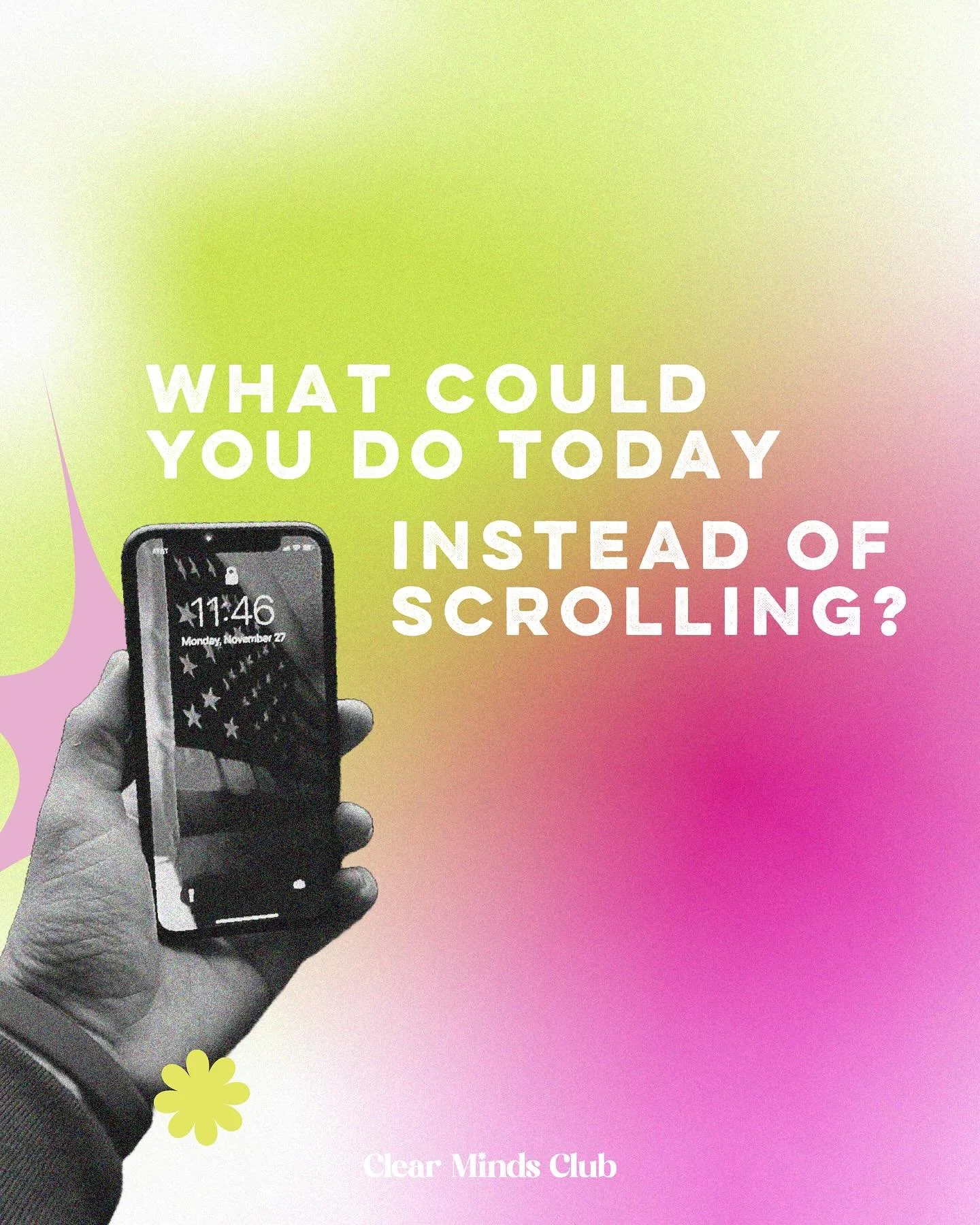 What could you do today instead of scrolling?

Often we get into the doom scroll cycle because we feel bored or we have nothing else to do. Here are some ideas for what you could do today instead!

#mentalhealth #mentalwellbeing #mentalhealthsupport 