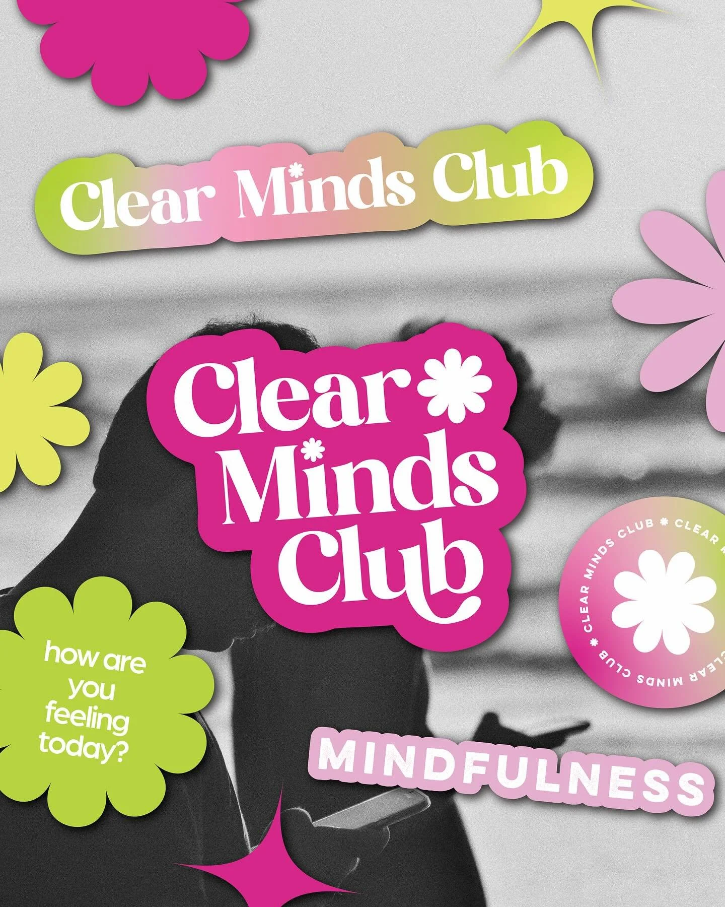 welcome to clear minds club ✨

this was a project I created last year with the intention of helping young people cope with the effects excessive screen time has on their mental health. an instagram account was created to spread awareness about the is